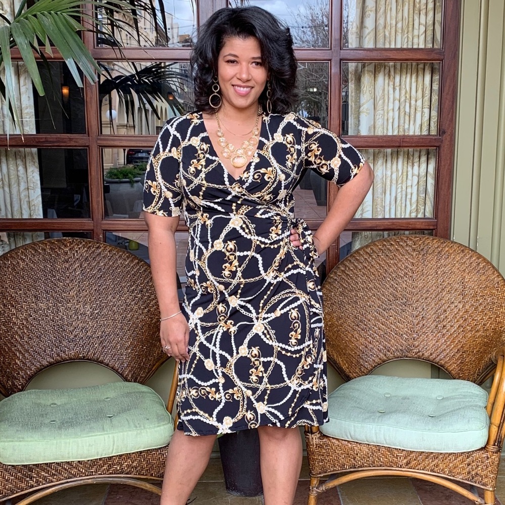 Full Wrap dress side tie